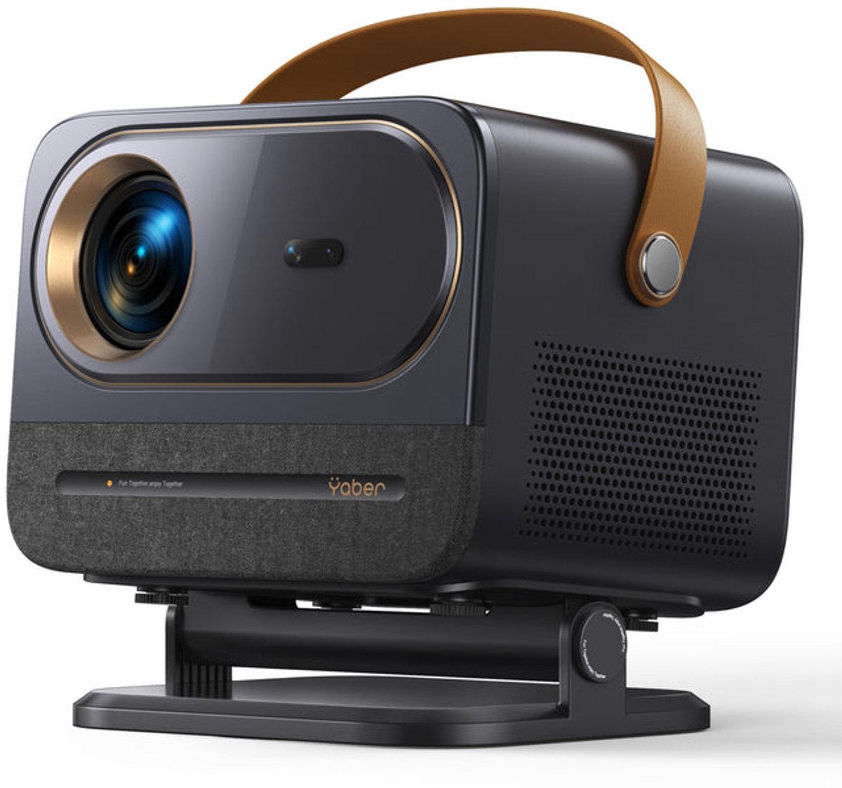 projector, compact projector, lens, camera-style, stand