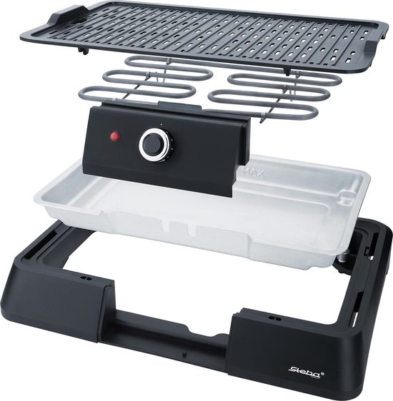 Steba VGP20 - Elektrische Barbecue - Tafelgrill - 39x22 cm - 1600 Watt -