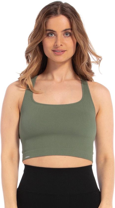 MAGIC Bodyfashion - Maat M - Lounge Crop Tanktop Green Vrouwen