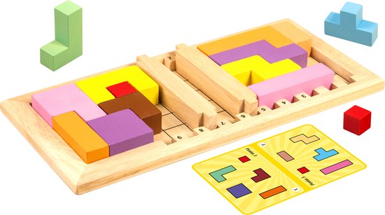 stapeltoren, houten blokken, educatief spel, puzzelblok, kleurblok