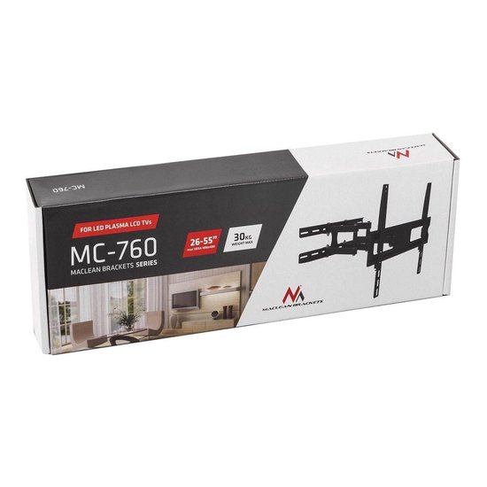 Maclean Brackets MC-760 - TV Muurbeugel 26-55 inch tot 30 kg