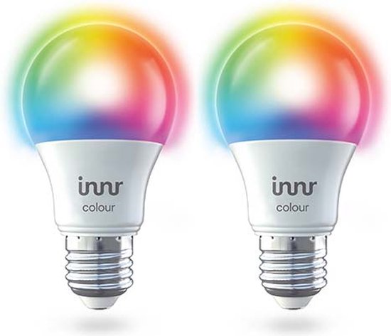 Slimme E27 LED Lamp - Werkt met Philips Hue*, Amazon Echo (4e gen) - Smart Lamp Wit en Gekleurd - LE