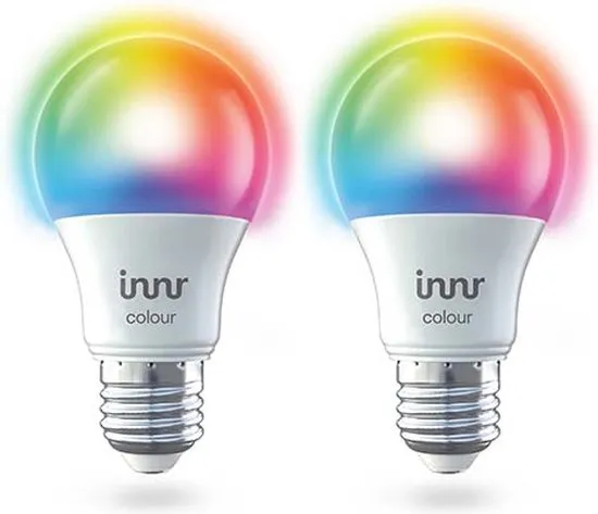 Slimme E27 LED Lamp - Werkt met Philips Hue*, Amazon Echo (4e gen) - Smart Lamp Wit en Gekleurd - LE
