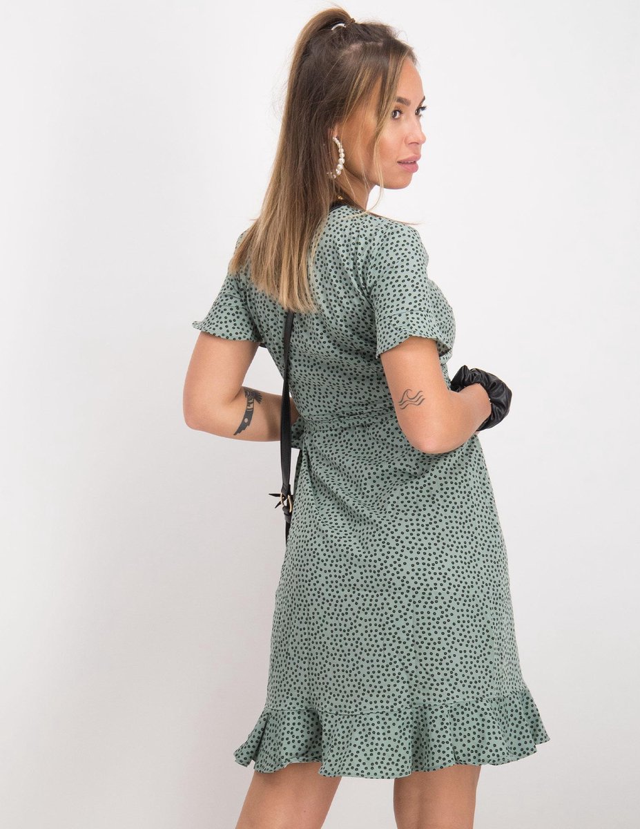 ONLY - 42 - ONLOLIVIA S/S WRAP DRESS WVN NOOS Dames  Wikkeljurk