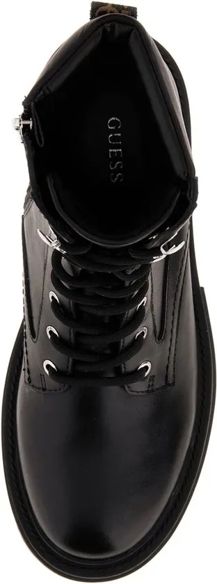 Guess – Maat 38 - Obetter Dames Laarzen Leder - Zwart/Bruin