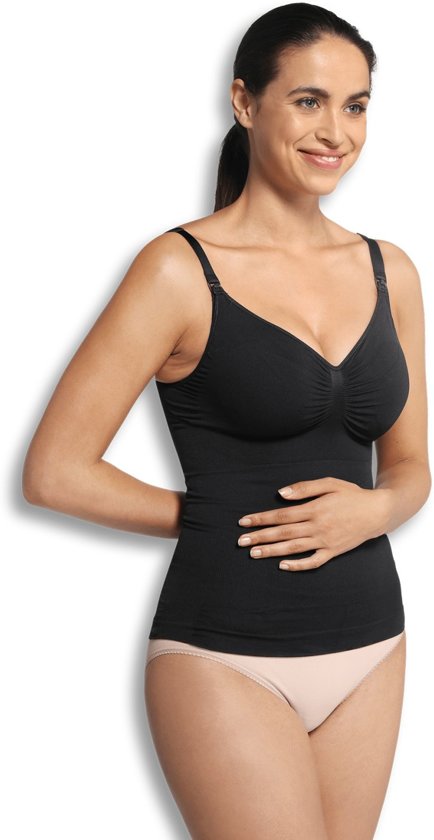 Carriwell - Maat S - Voedingshemd figuurcorrectie - Zwart