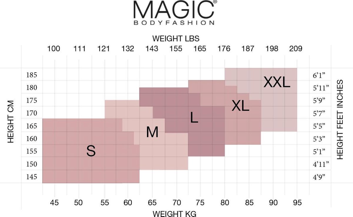 MAGIC Bodyfashion  - Maat M - Sexy Legs Panty Black Dames
