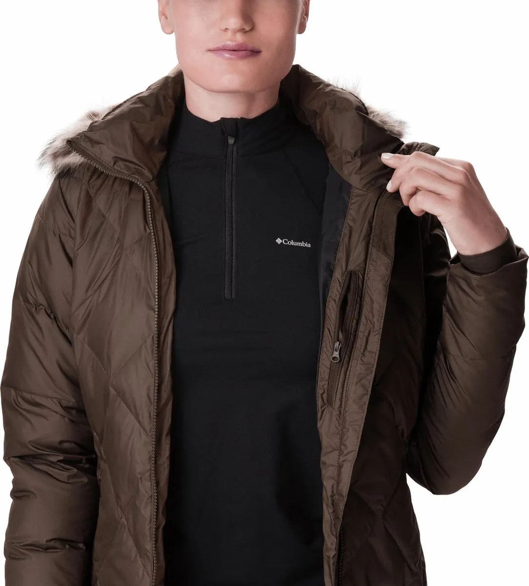 Columbia Icy Heights II Mid Length Down Jacket - Maat XS - Outdoorjas Dames
