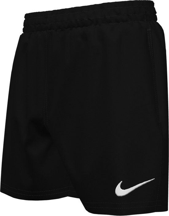 Nike - Maat M  (kids) 137-147 cm -  Swim 4 VOLLEY SHORT Zwembroek - Zwart - Jongens