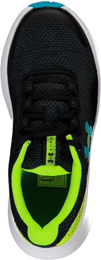 Under Armour Bgs Surge 4 - Maat 37.5 - Hardloopschoenen Groen Jongen
