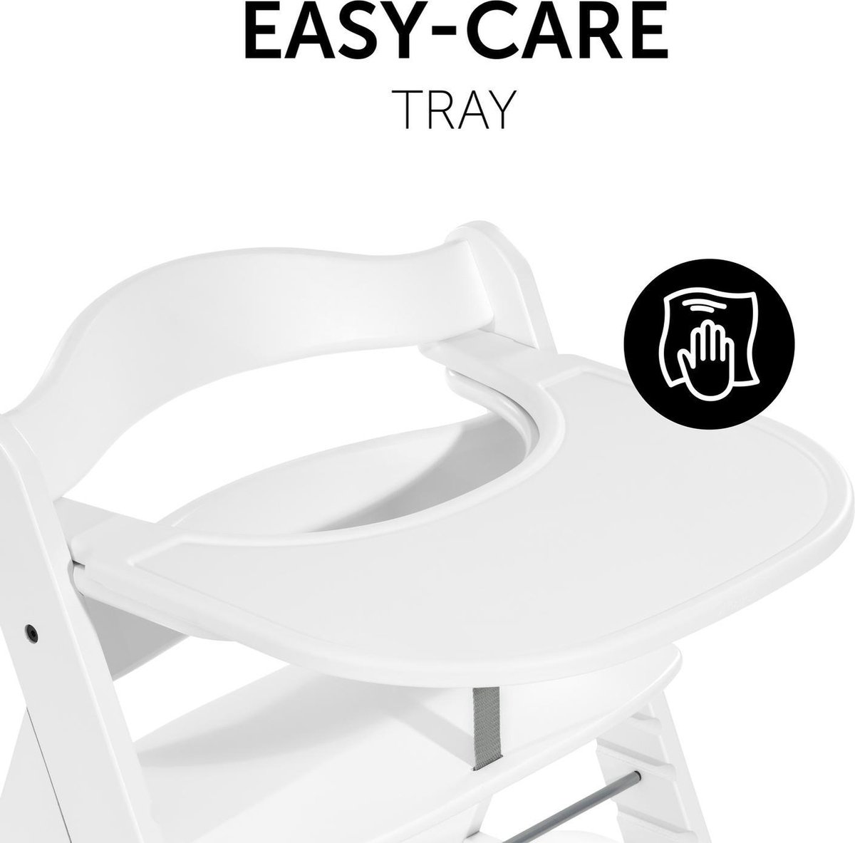 Hauck Alpha Click Tray Eet- of speelblad - Wit