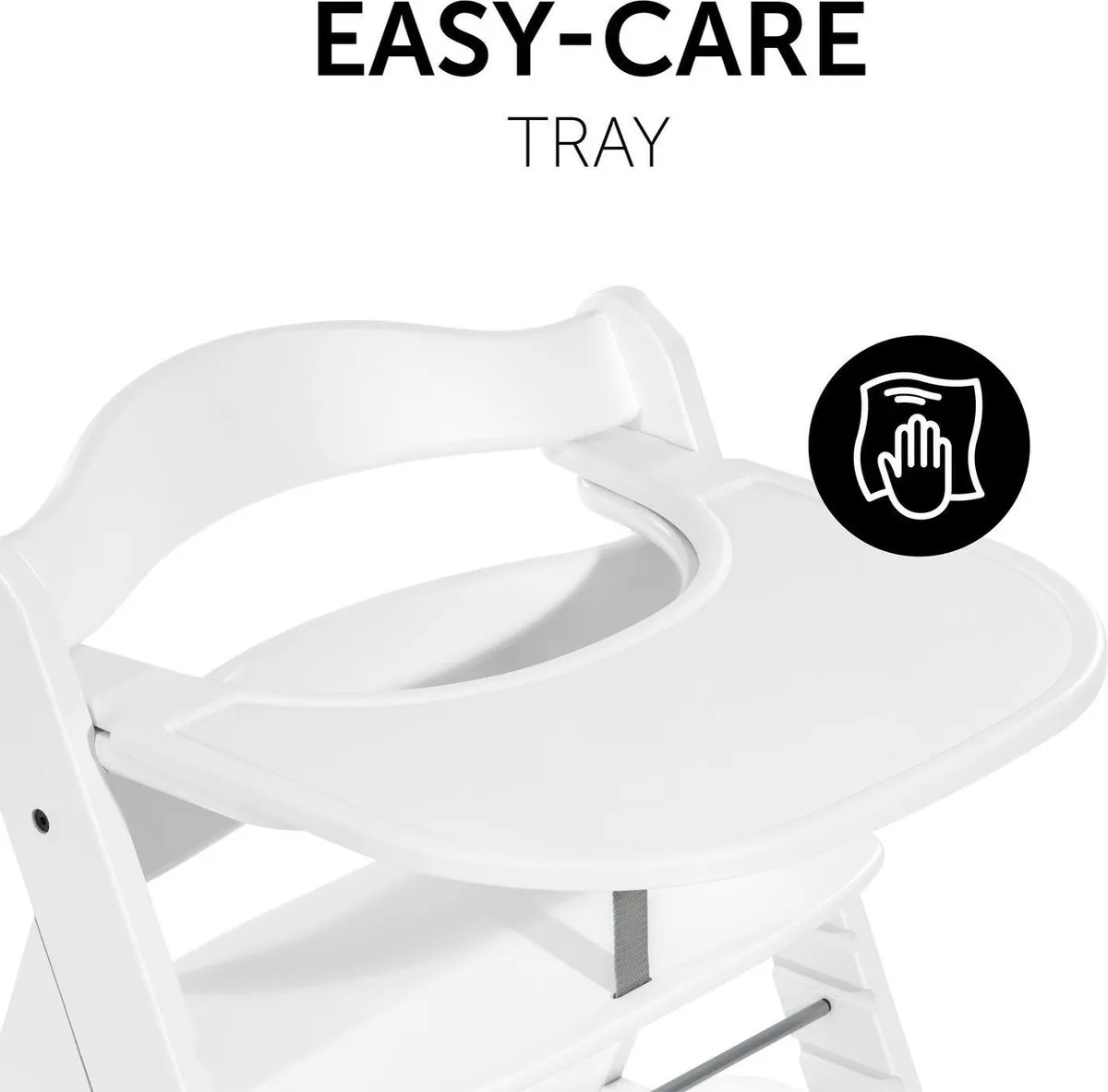 Hauck Alpha Click Tray Eet- of speelblad - Wit
