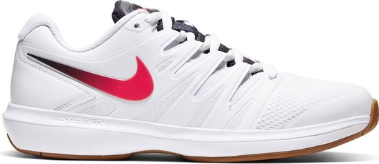 sneaker, wit, mesh,  crème zool?, rode swoosh