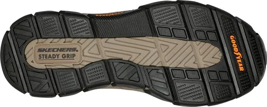 Skechers  - Maat 43 - Respected - Elgin Heren Instappers - Bruin