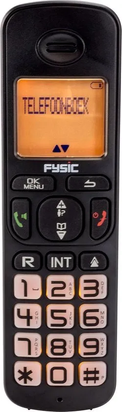 Fysic FX-5500 Big button Dect Telefoon - Knipperende display- en toetsverlichting bij inkomend gespr