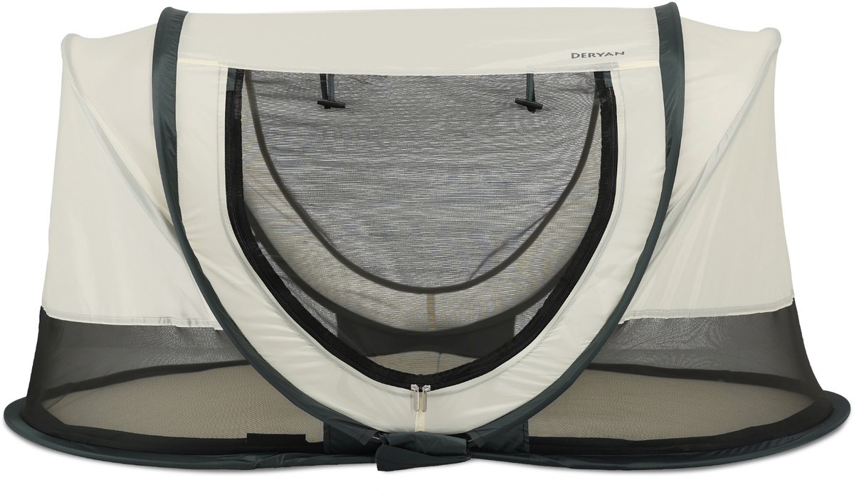 Deryan Scott Campingbedje - Baby tent - Anti-UV 50+ - Peuterbed - Cream
