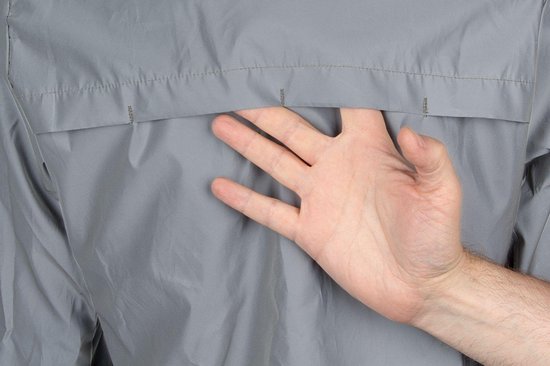 Avento Maat M Reflecterend Hardloopjack Heren - Zilver 