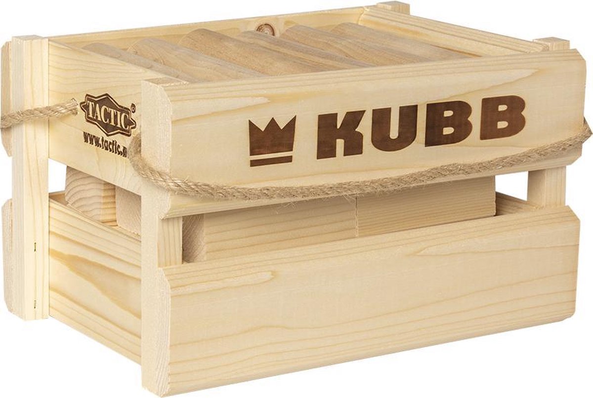 Tactic - Kubb - Zweeds houten werpspel in houten krat