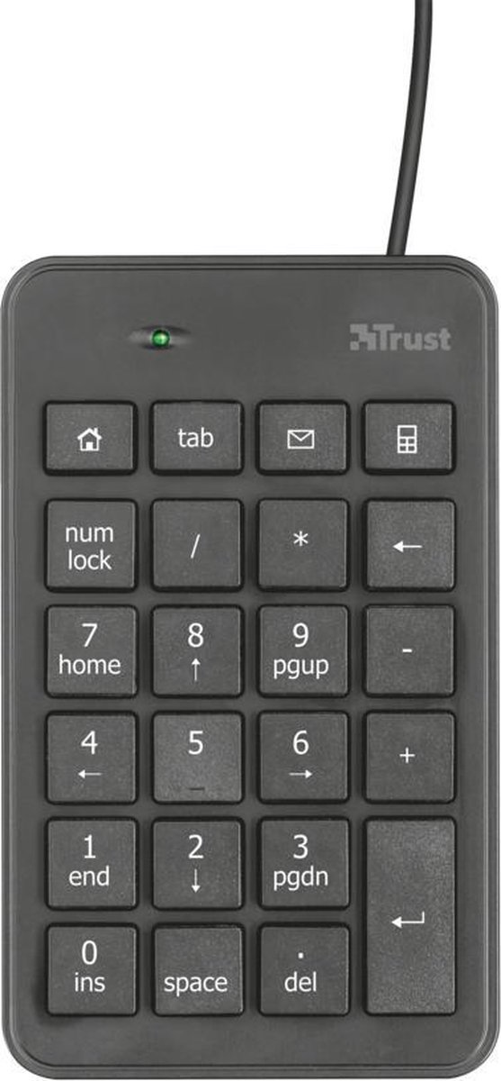 Trust Xalas - Numeriek toetsenbord - Zwart
