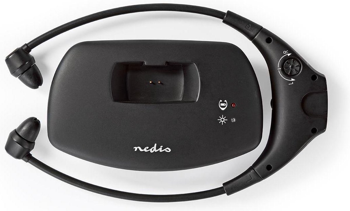 Nedis Draadloze TV-Koptelefoon - RF - In-Ear - Maximale batterijduur: 4.5 uur - 35 m - Digitale Audi