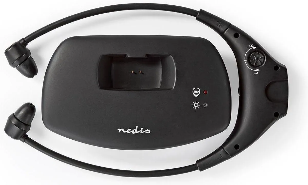 Nedis Draadloze TV-Koptelefoon - RF - In-Ear - Maximale batterijduur: 4.5 uur - 35 m - Digitale Audi