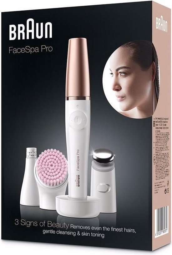 Braun FaceSpa Pro 912 Gezichtsepilator - Wit/Brons