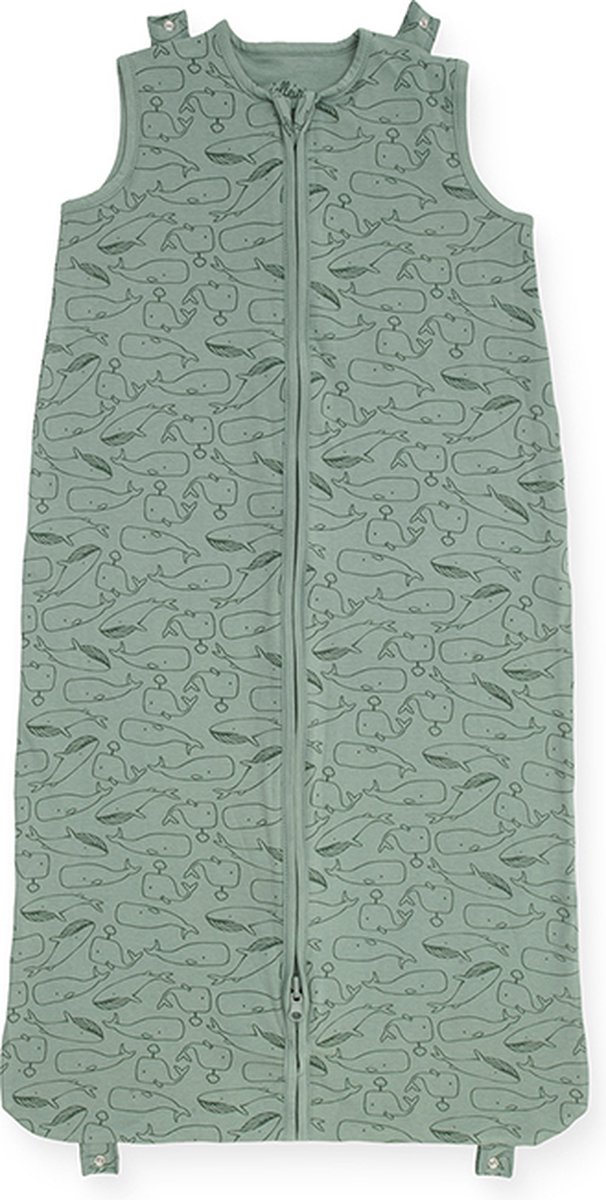 Jollein Baby Slaapzak 4-Seizoenen 90cm Whales - Ash Green