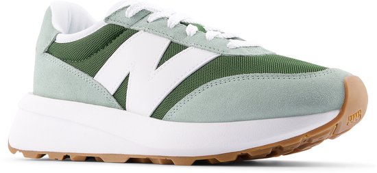 sneaker, canvas, mesh, groen, wit