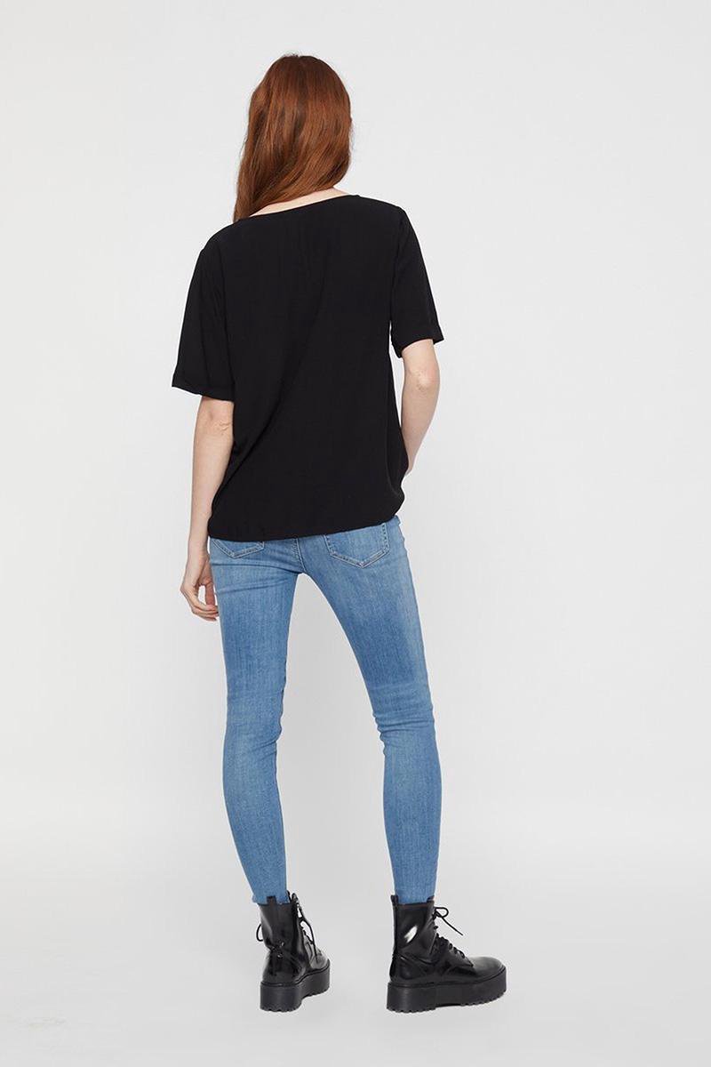 Pieces - maat XS- PCCECILIE SS TOP NOOS BC Dames Top