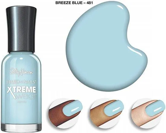 Sally Hansen Hard as Nails  - Breezy Blue 481 - Nagellak