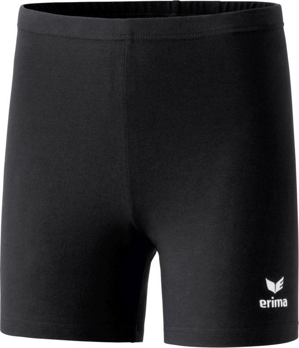 shorts, zwart, shortsbroek, polyester, erima_logo