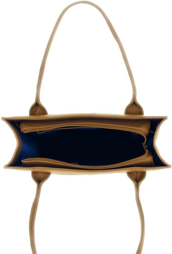 DSTRCT Medium Schoudertas / Crossbodytas Leer - Main Street - Cognac