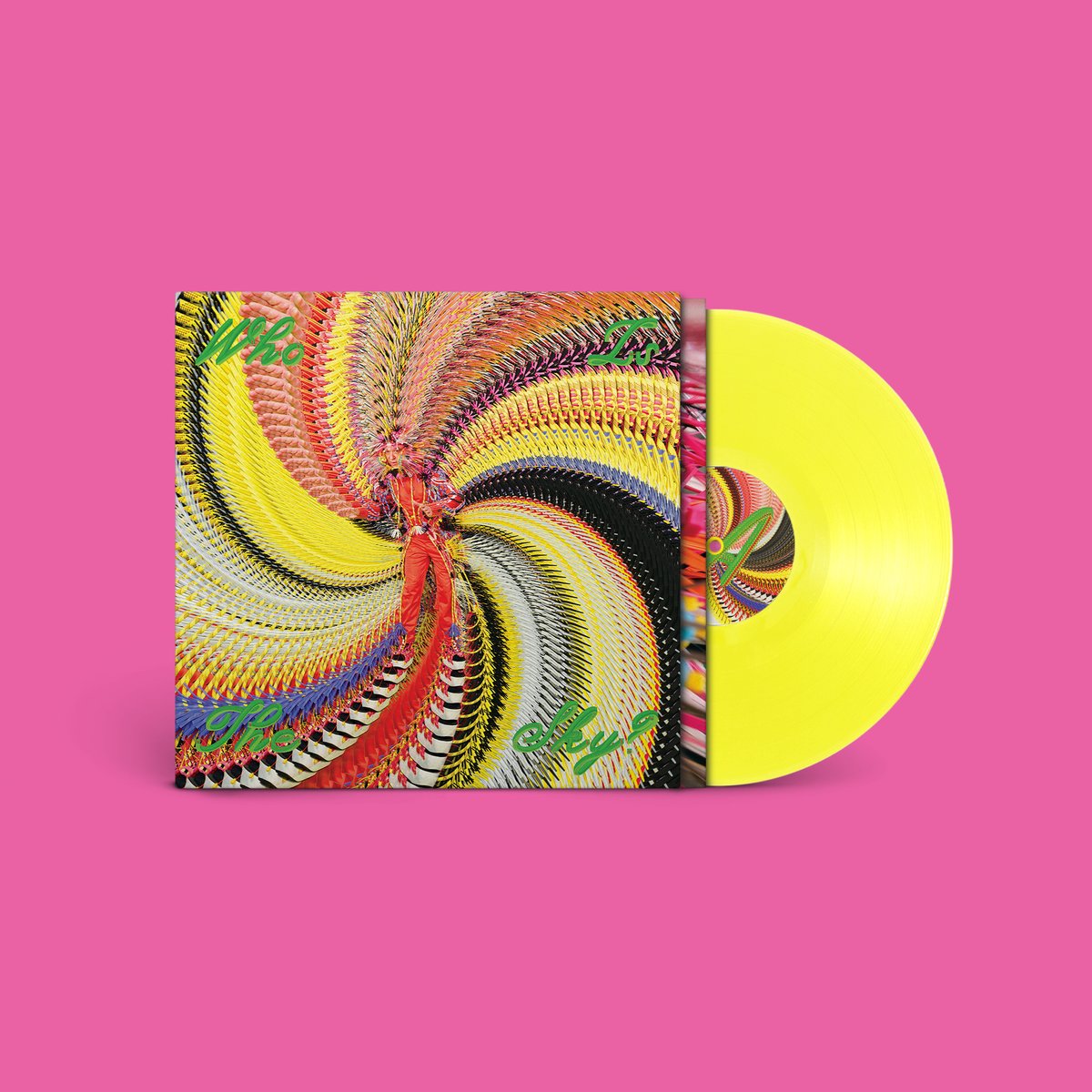 vinyl, lp, geel, album, abstracte-kunst