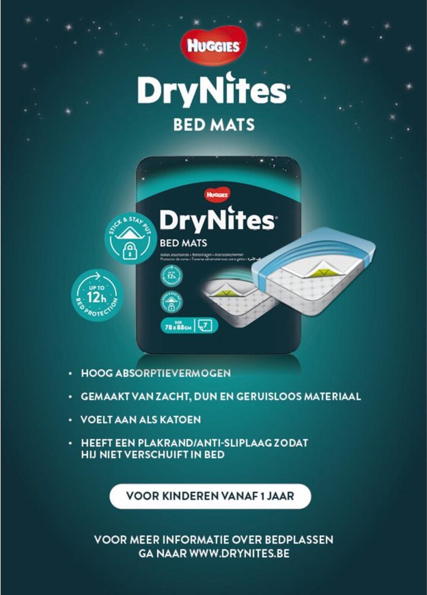 DryNites® Bedmats 7 stuks
