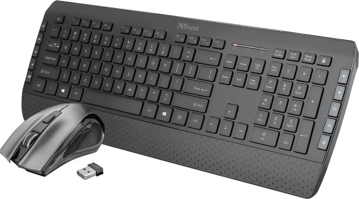 Trust Tecla-2 Draadloos Toetsenbord en Muis - Qwerty