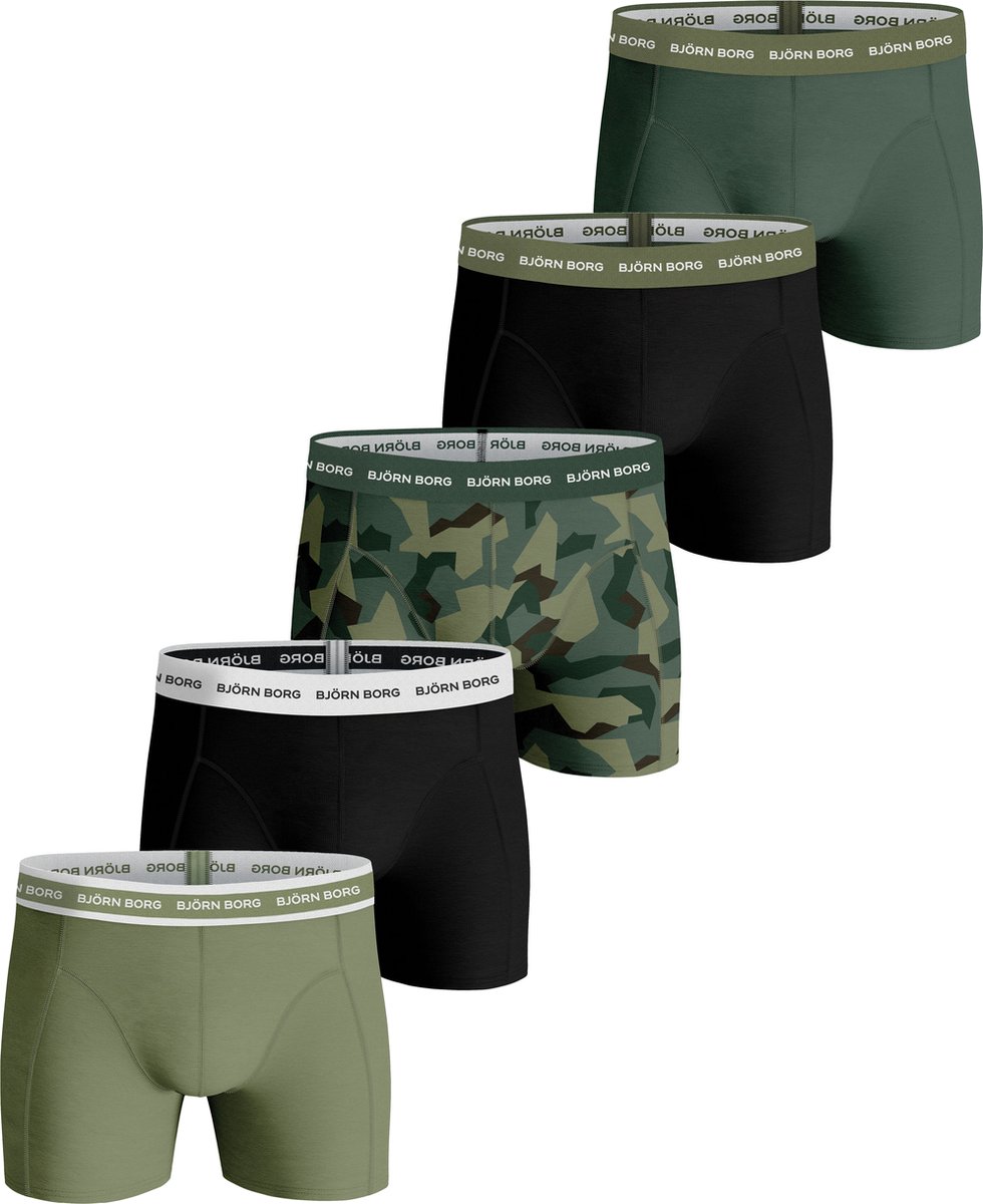 boxer shorts, ondergoed, eencilorige, camouflage, meerdere pakken