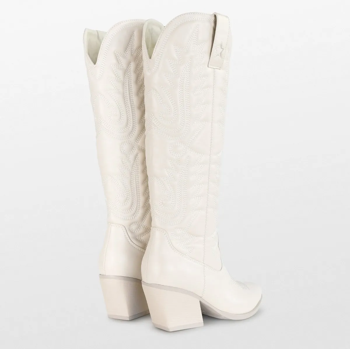 POSH by Poelman JILL Dames Western Laarzen - 38 - Off White