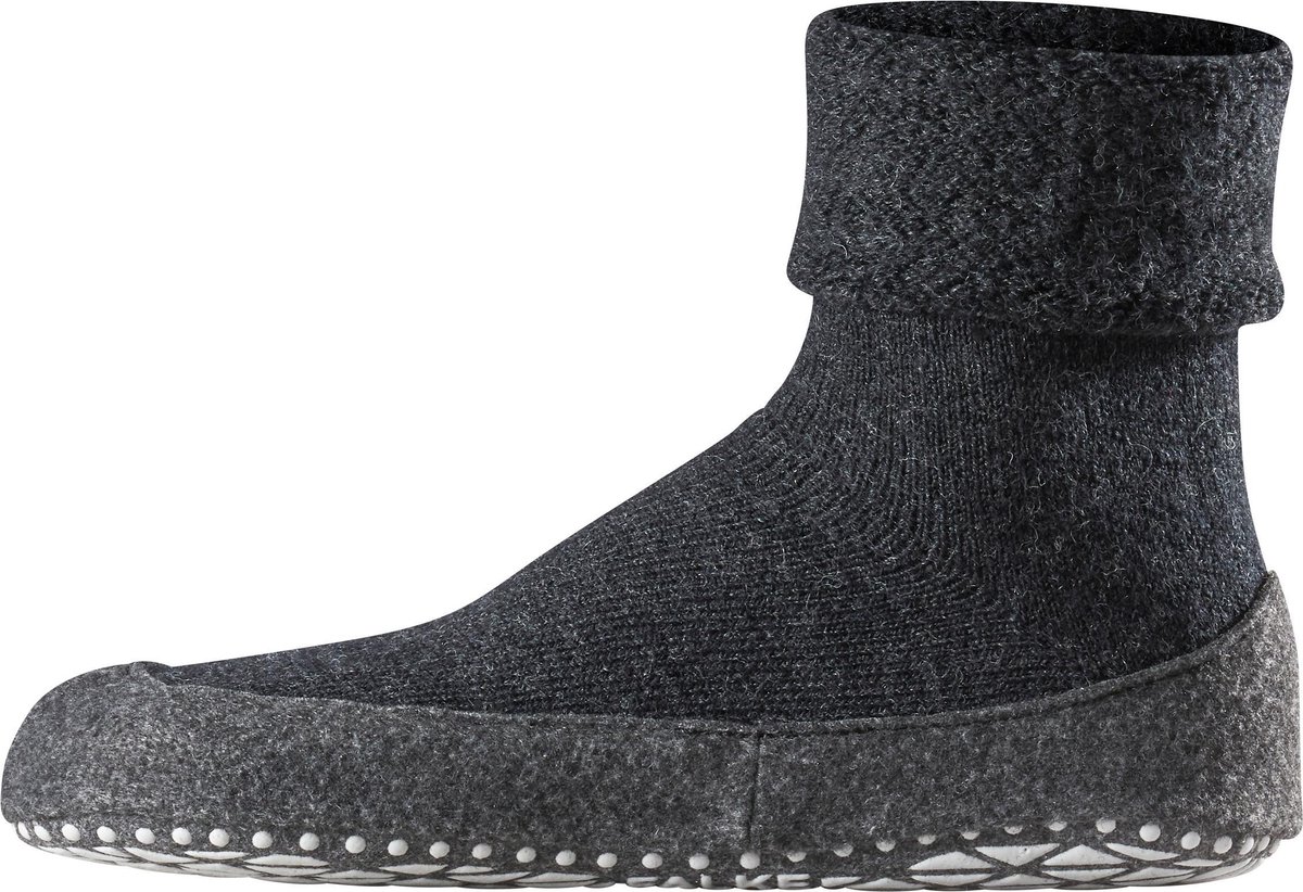FALKE - maat 43-44- Cosyshoe Slofsokken comfortabel  Merinowol Grijs Heren sokken