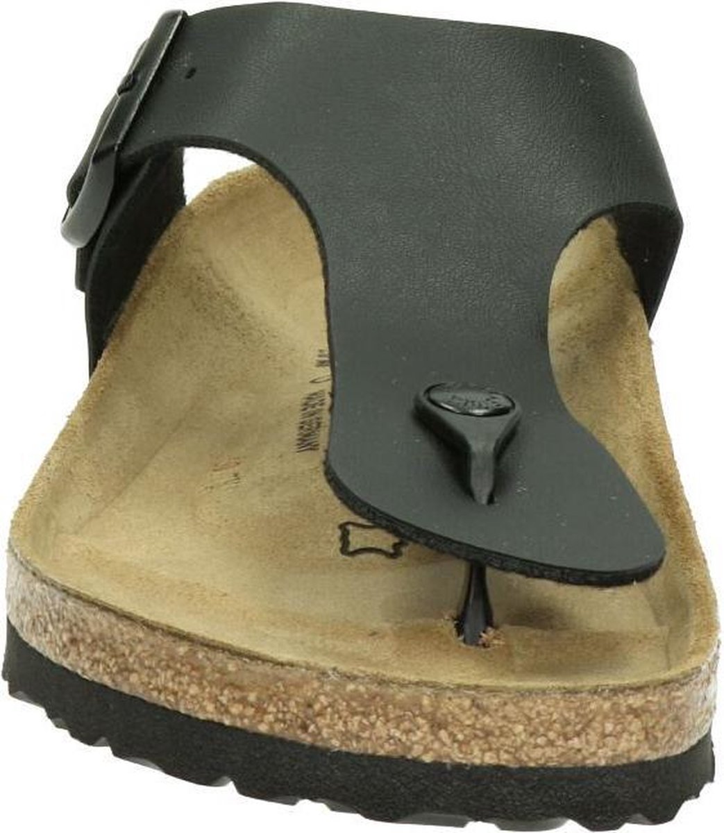 Birkenstock Ramses Regular Finished Birko-Flor Nubuck - 41 - Heren Teenslipper - Zwart