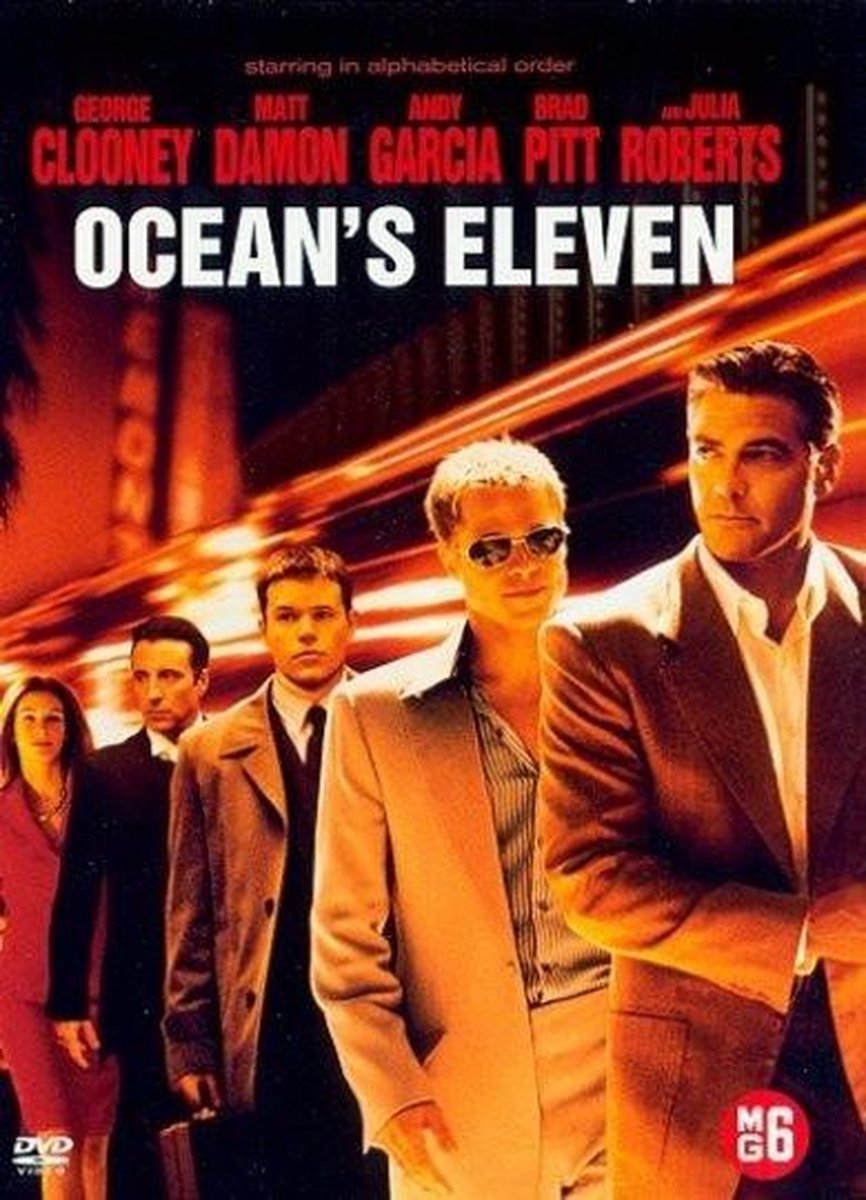 film, dvd, poster, ocean's eleven, cast