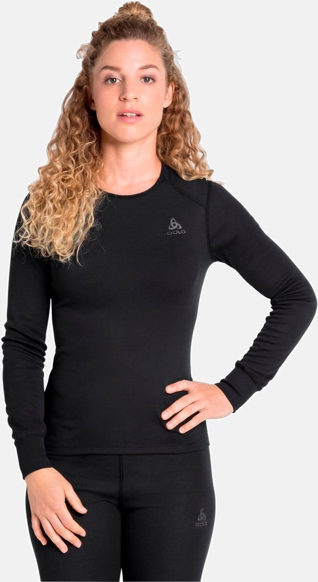 ODLO - maat M - Bl Top Crew Neck L/S Active Warm Eco Thermoshirt Dames