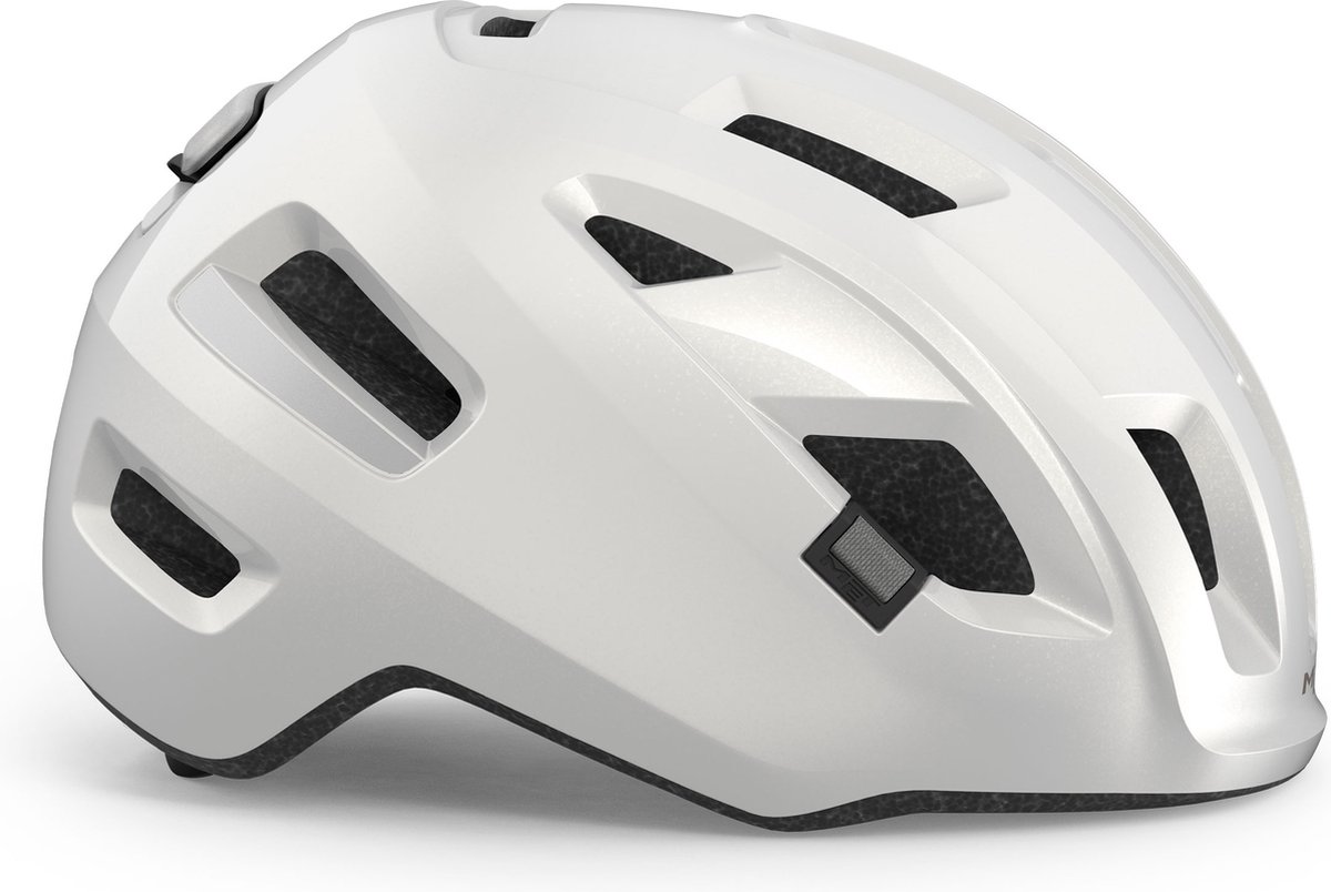 fietshelm, helm, wit, ventilatie, verstelbaar