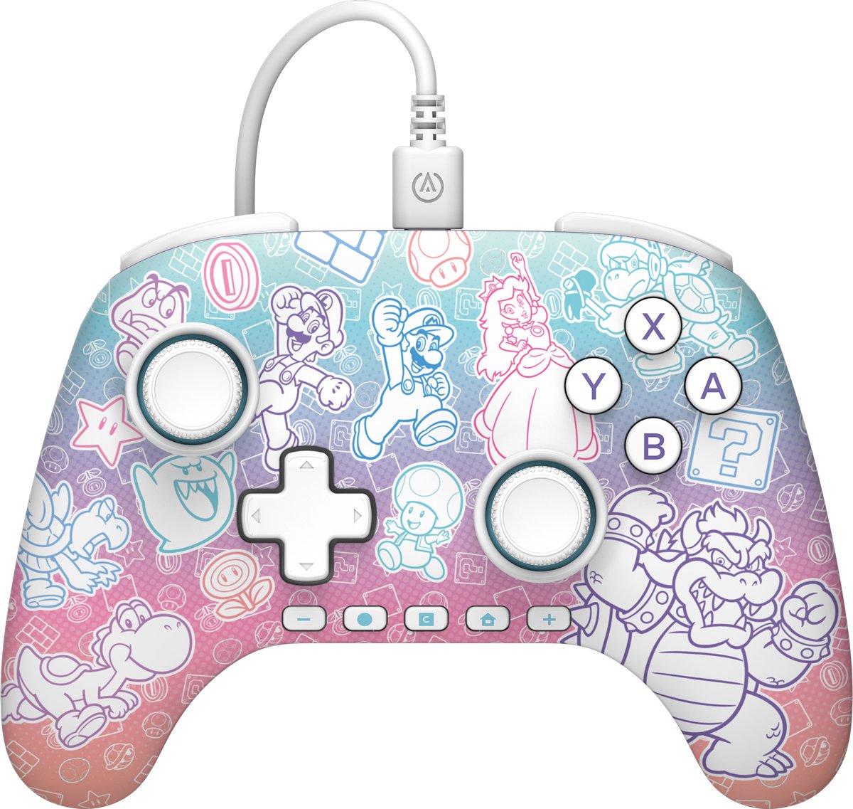 speelcontroller, controller, draadloos, gekleurd, illustraties