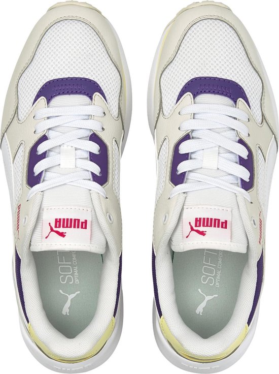 PUMA R78 FUTR -maat 40- Unisex Sneakers - Puma White-Nimbus Cloud-Prism Violet