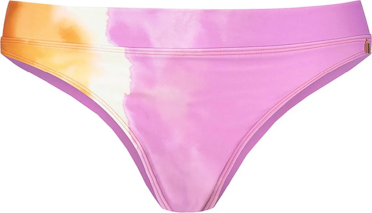 bikini-onderbroek, zwemkleding, tie-dye, roze, oranje