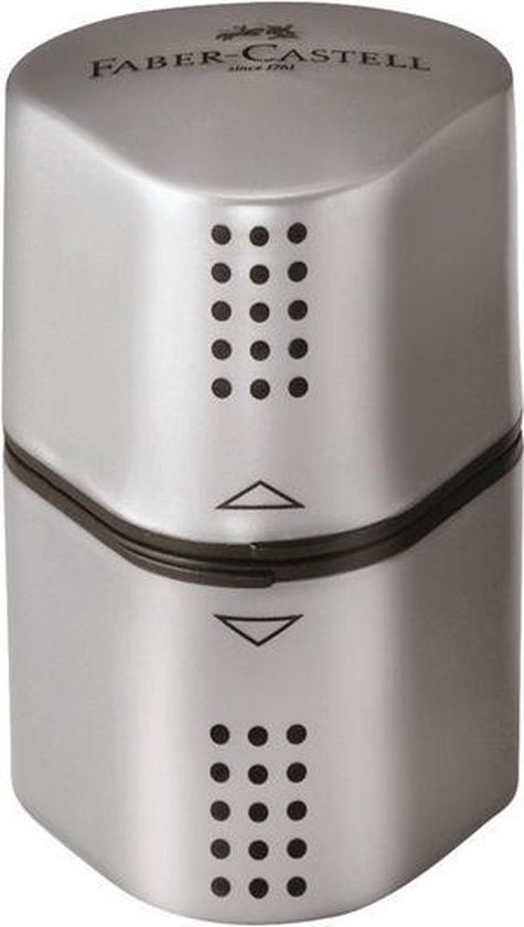 Faber-Castell puntenslijper - Trio Grip 2001 - zilver - kunststof - FC-183800