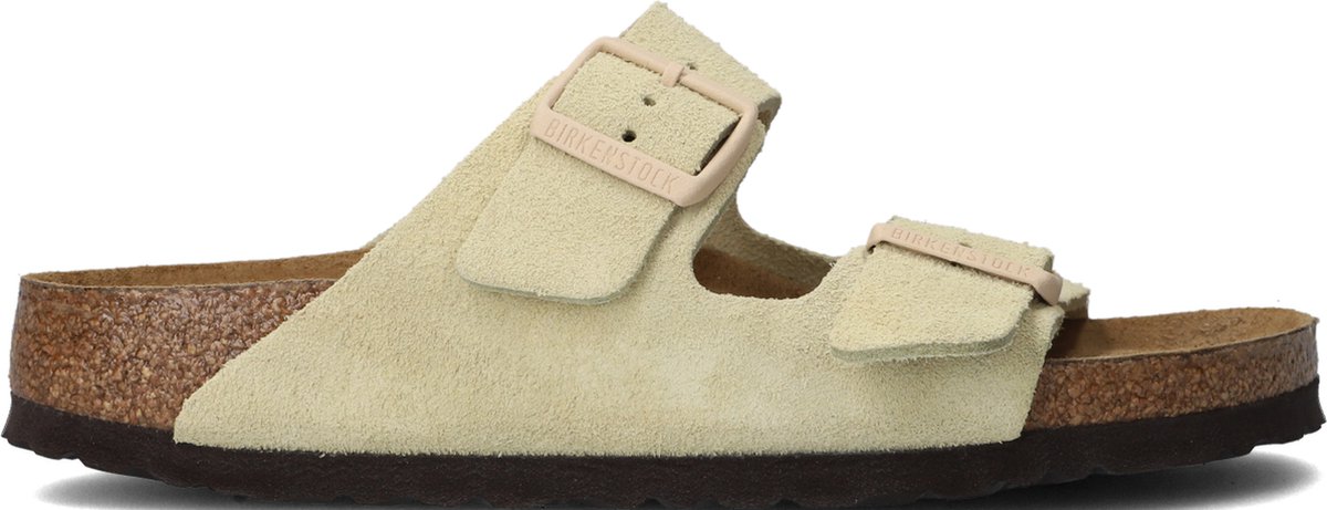 Birkenstock- maat 38 - Arizona Dames Slippers - Almond