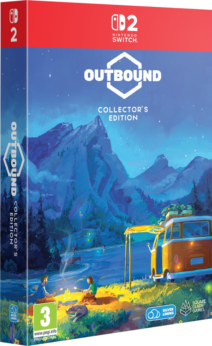 Nintendo Switch, Outbound, Collector's Edition, camping van, mountains