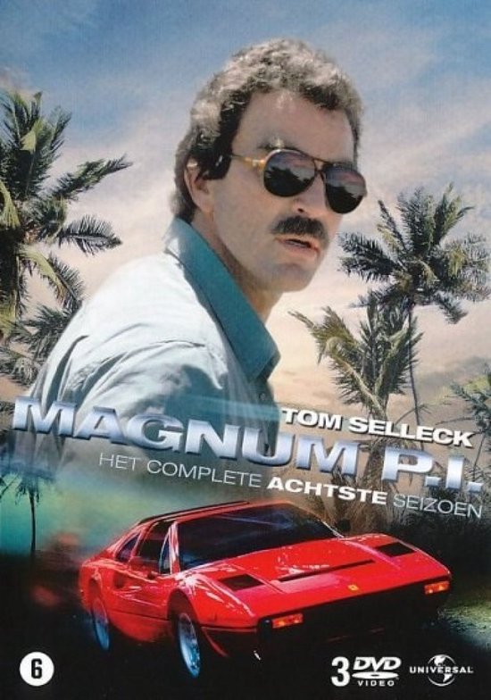 tom selleck, magnum p.i., dvd, action car, poster