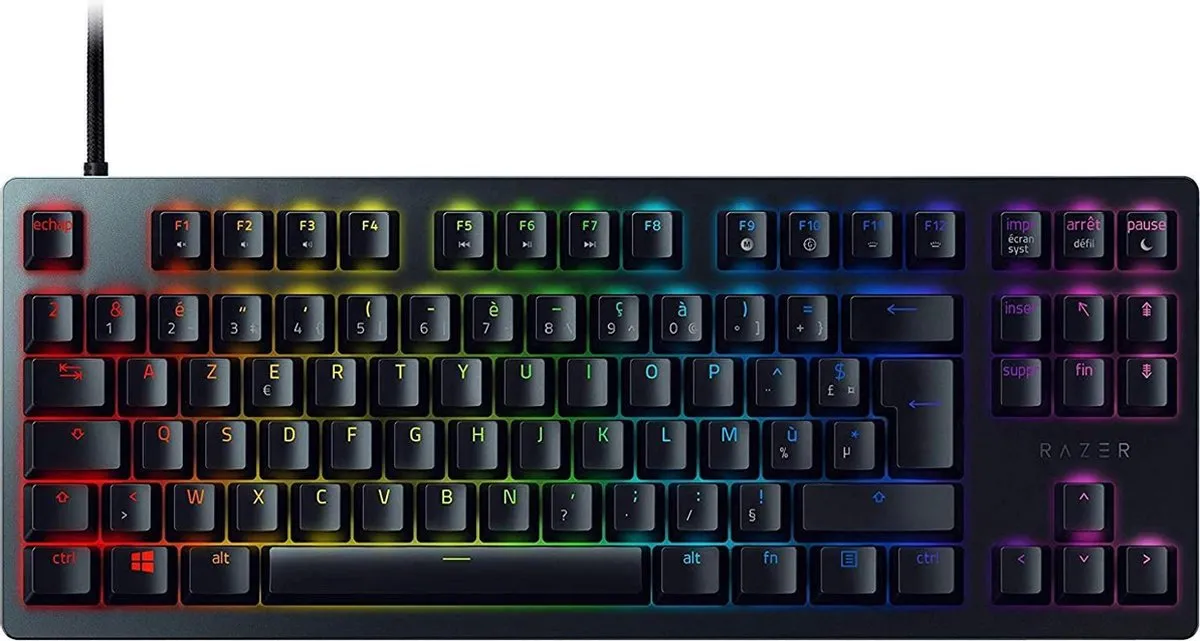 Razer Huntsman Tournament Edition FR Azerty Mechanisch Gaming Toetsenbord - Rode Switch